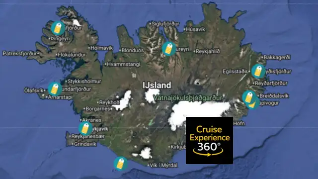 CRUISEHAVENS ATLAS IJSLAND